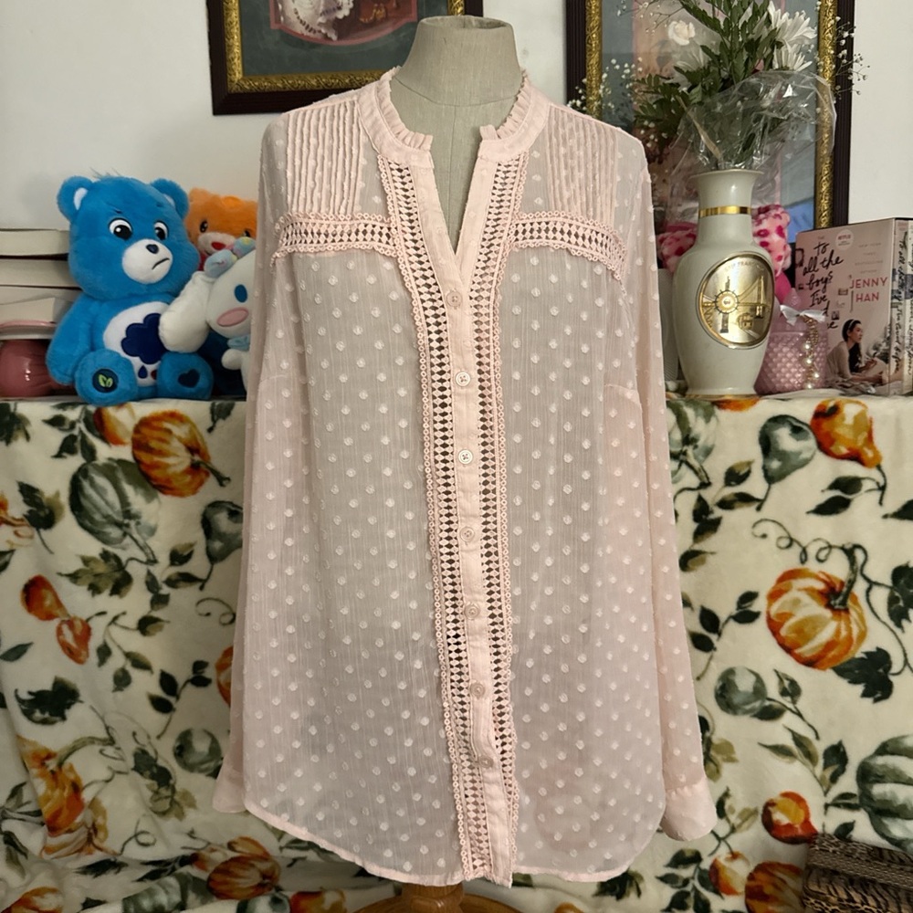 Polka dot blouse